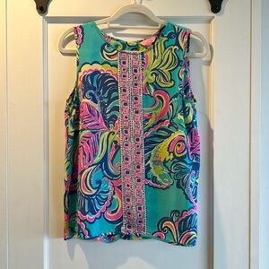 Lilly Pulitzer Iona silk top